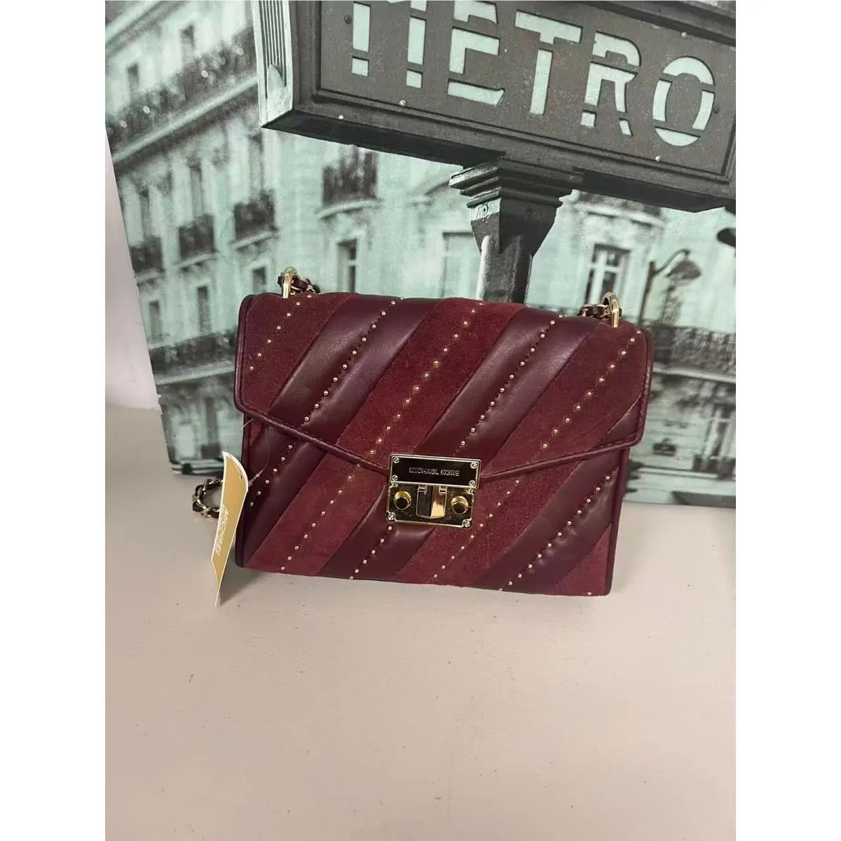 Michael Kors 35F1GXOL2U Rose Flap Shoulder Bag Women Crossbody Purse