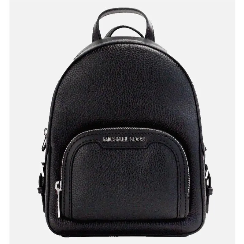 Michael Kors Jaycee Extra-small Pebbled Leather Convertible Backpack Black