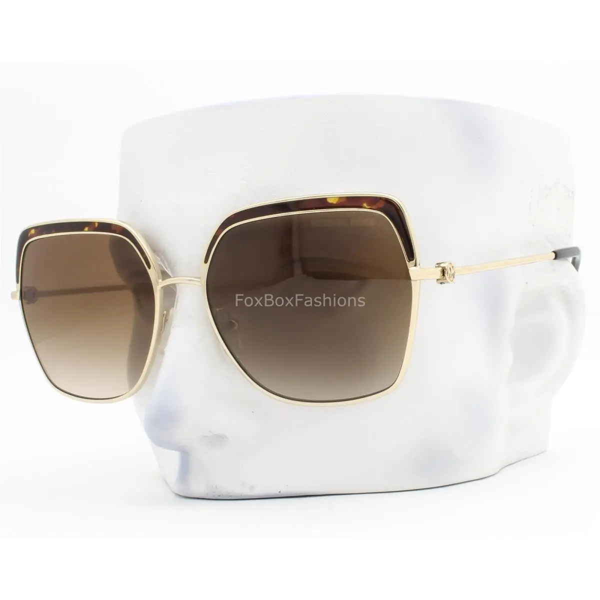 Michael Kors Greenpoint Sunglasses Shiny Pale Gold Tortoise MK1141 101413 W/case