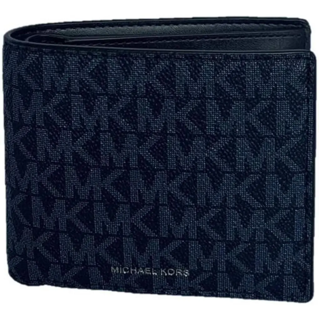 Michael Kors Billfold Wallet with Passcase Admiral Pale Blue
