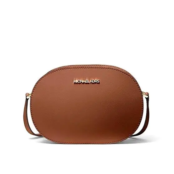 Jet Set Travel Medium Leather Crossbody Bag Luggage / Dust Bag by Michael Kors