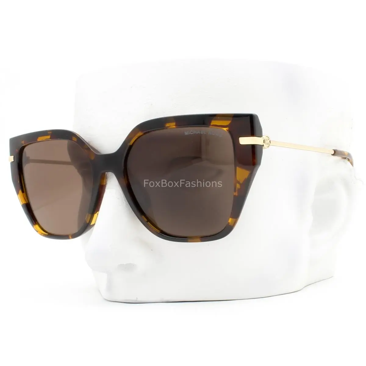 St. Barths Sunglasses Shiny Brown Tortoise MK2231U 30063G with Case by Michael Kors