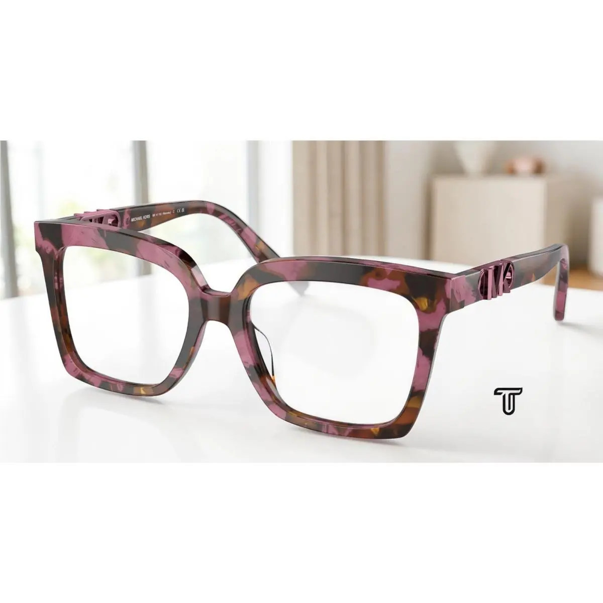 Michael Kors MK4119U 3998 Nassau Plum Graphic Tortoise 53 mm Women`s Eyeglasses