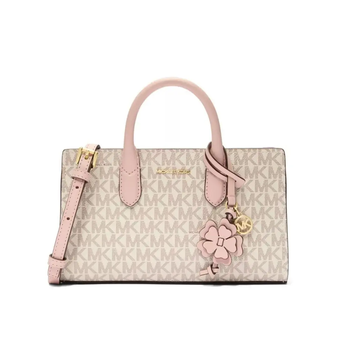 Michael Kors Scarlett Vanilla Soft Pink Extra Small Crossbody Bag w/ Charm