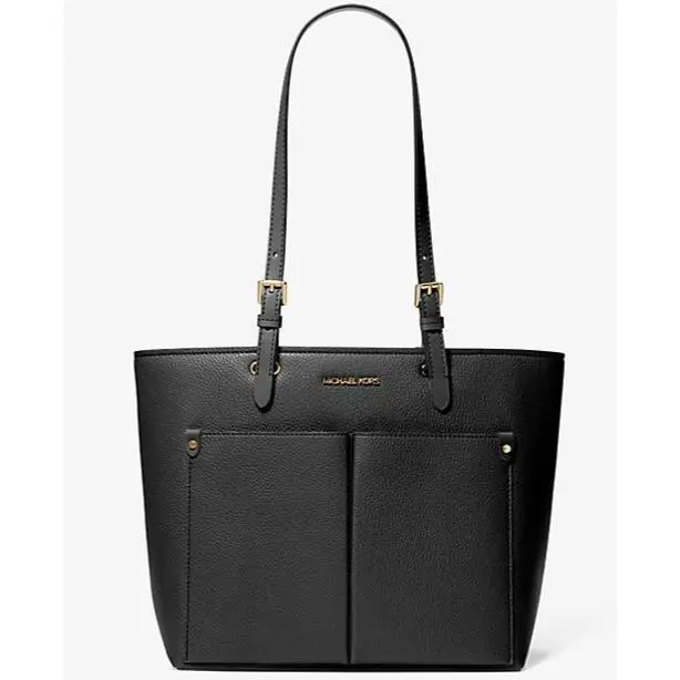 Michael Kors Jet Set Travel Medium Double Pocket Tote Black