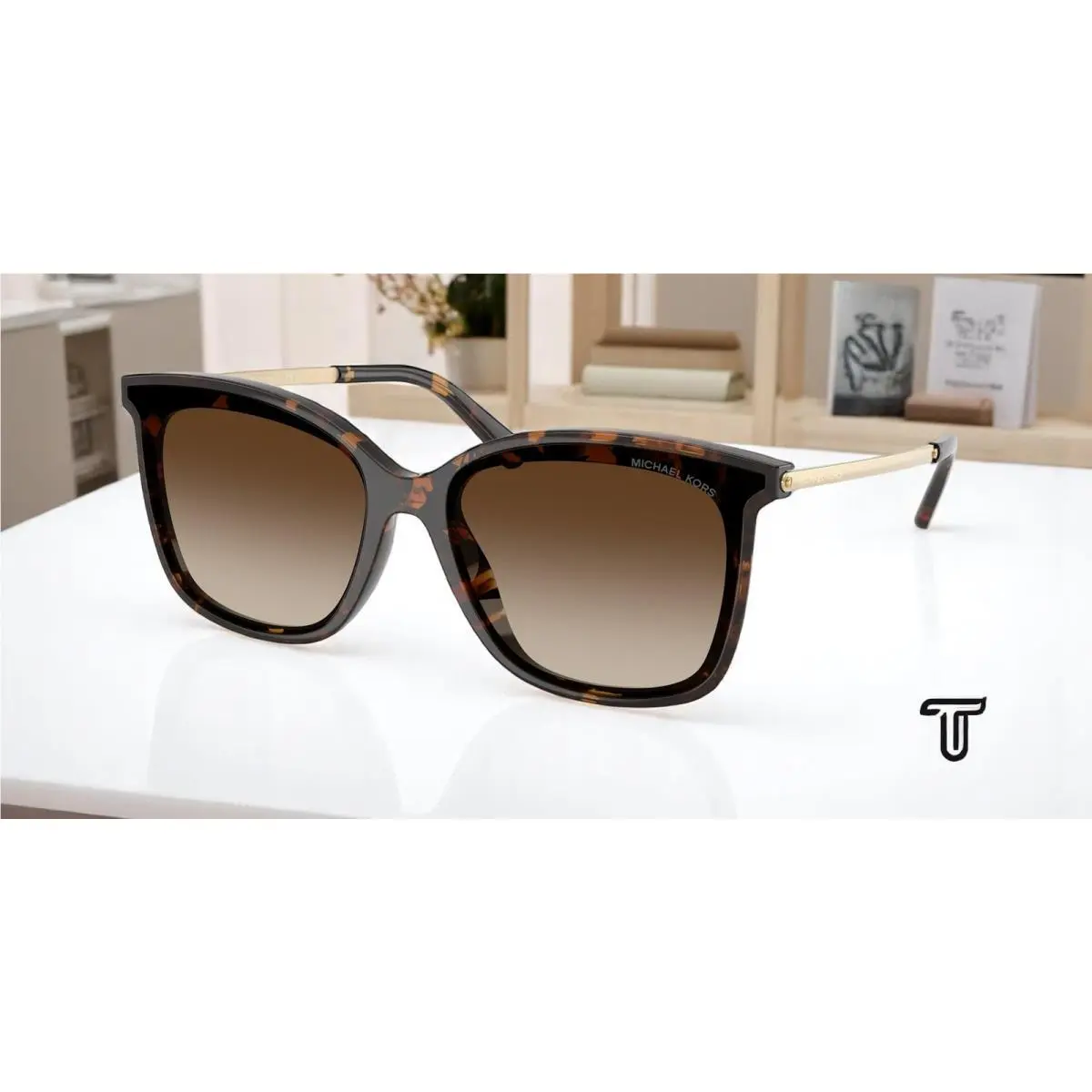 Michael Kors MK2079U 333313 Zermatt Dark Tort Smoke Grad 61 mm Womens Sunglasses