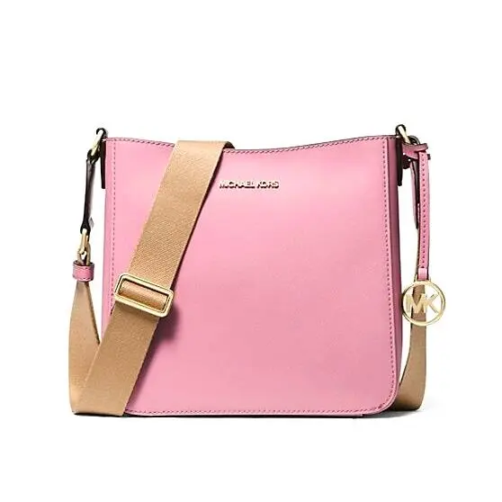 Jet Set Travel Small Messenger Bag Leather Carnation by Michael Kors