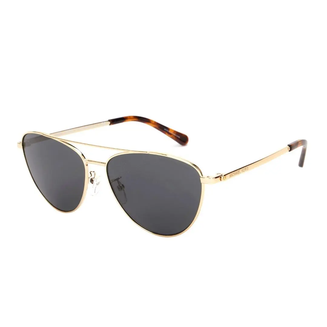 Women`s Gold Aviator Sunglasses MK1056-101487 58 by Michael Kors