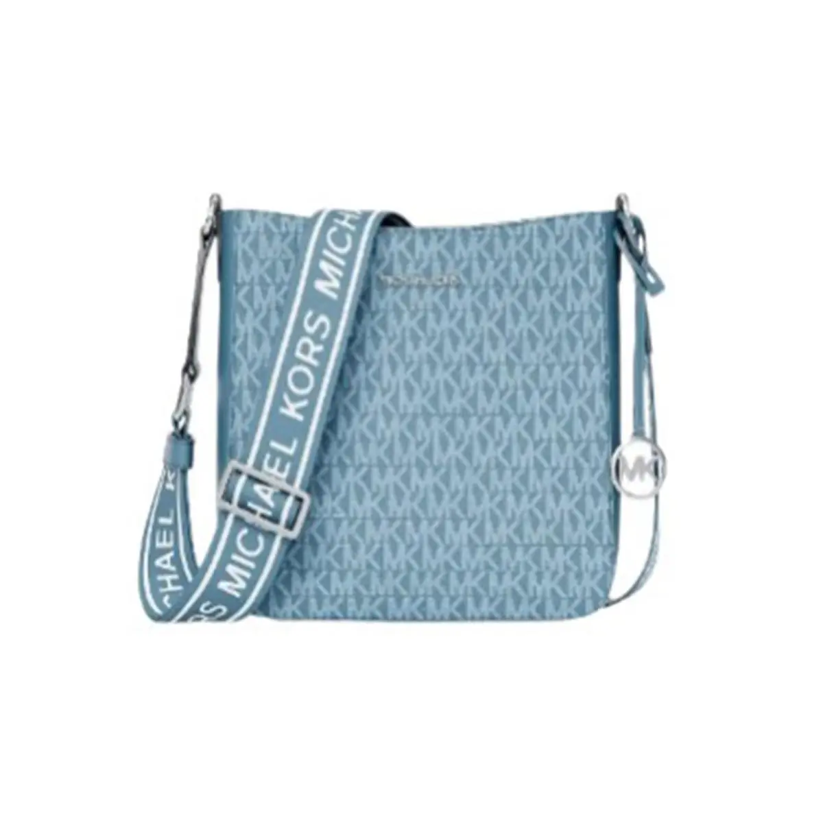 Jet Set Signature Logo Messenger Bag 35S5STVC1V-Denim by Michael Kors