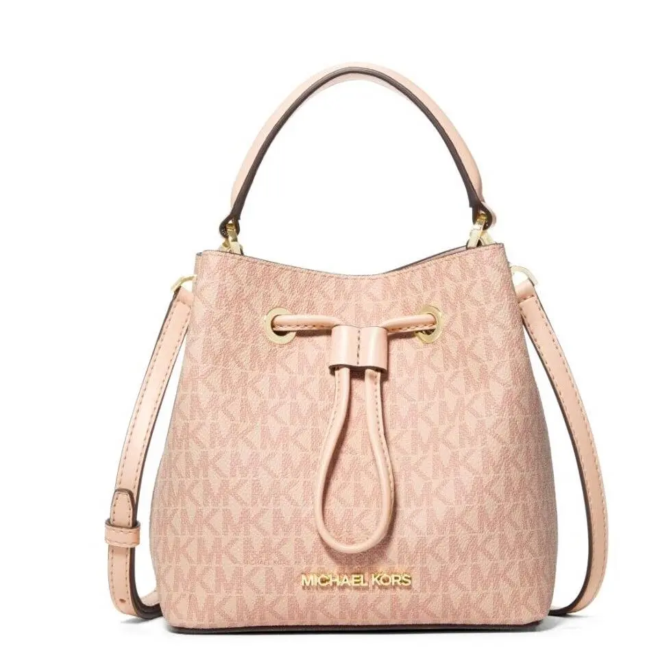 Suri Small Bucket Crossbody Bag Logo Coated Canvas Ballet by Michael Kors