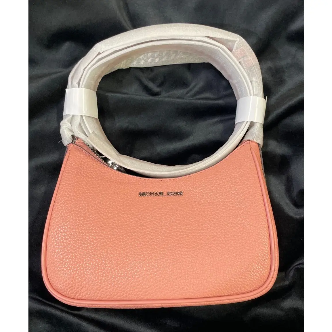 Michael Kors Jet Set Pebbled Leather Convertible Crossbody Bag- Blush