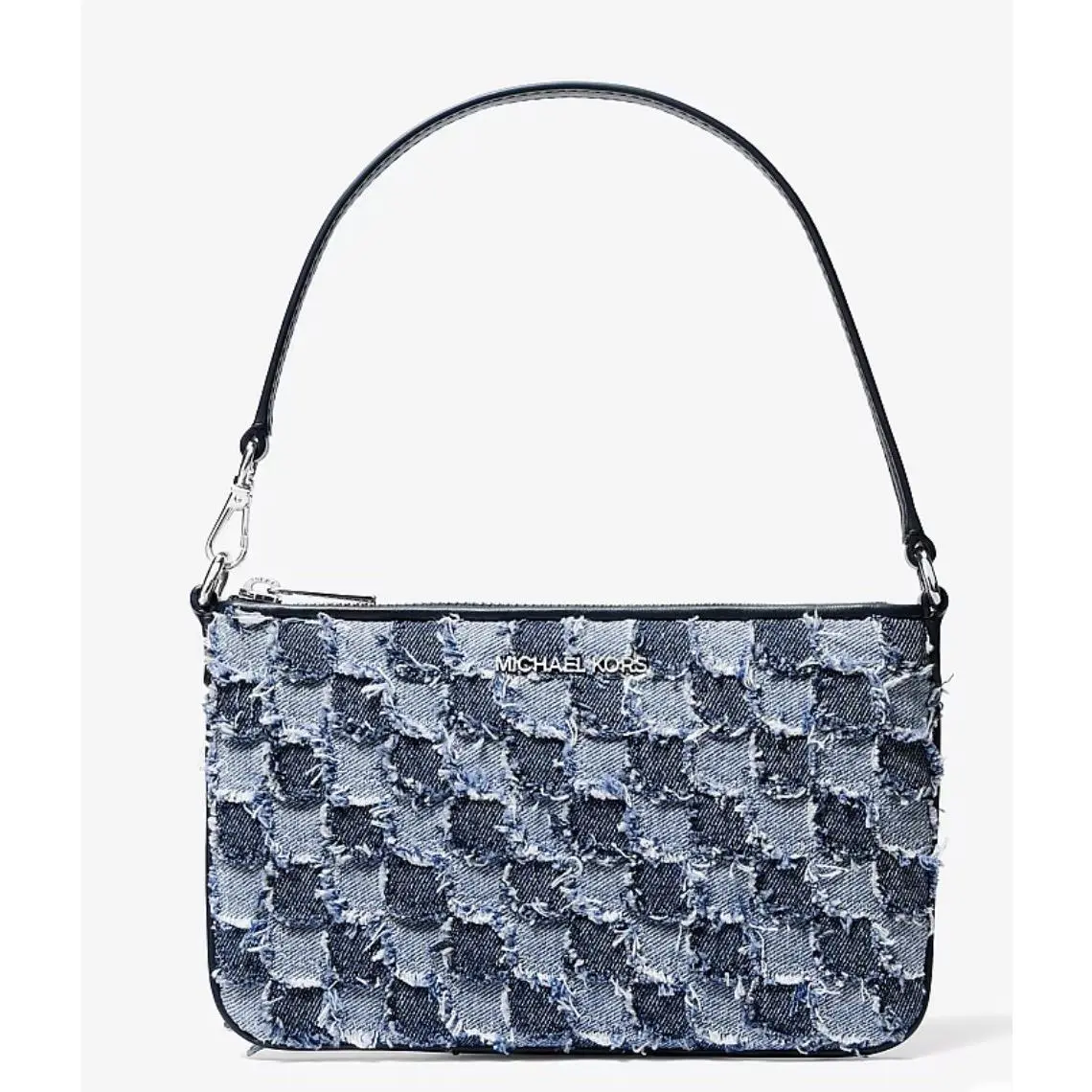 Michael Kors Jet Set Travel Small Patchwork Denim Convertible Wristlet Bag