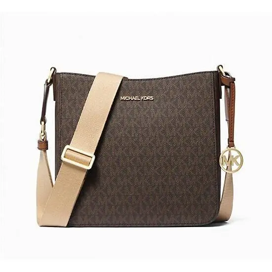 Jet Set Travel Small Logo Messenger Bag Brown with Dust Bag by Michael Kors