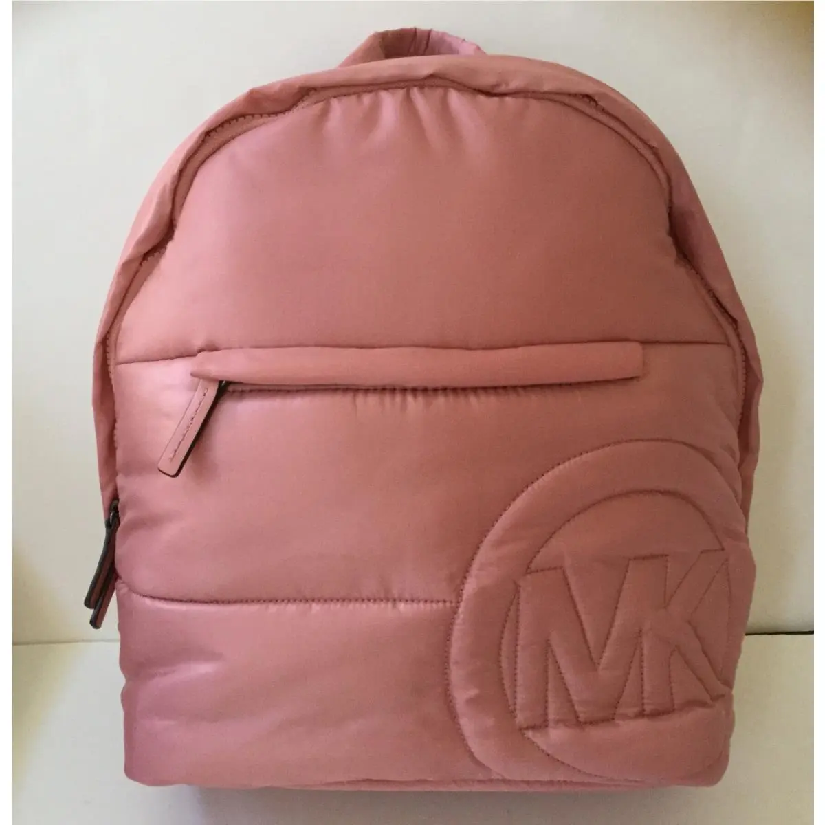 Michael Kors Rae Medium Quilted Nylon Backpack Bag Sunset Rose