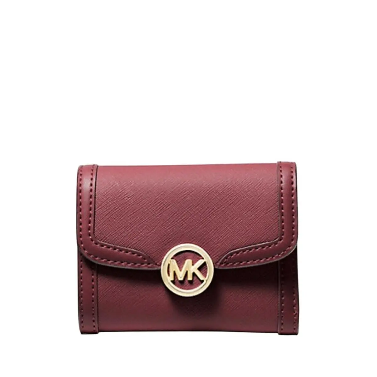 Leida Medium Wallet IN Oxblood Burgundy Wine by Michael Kors