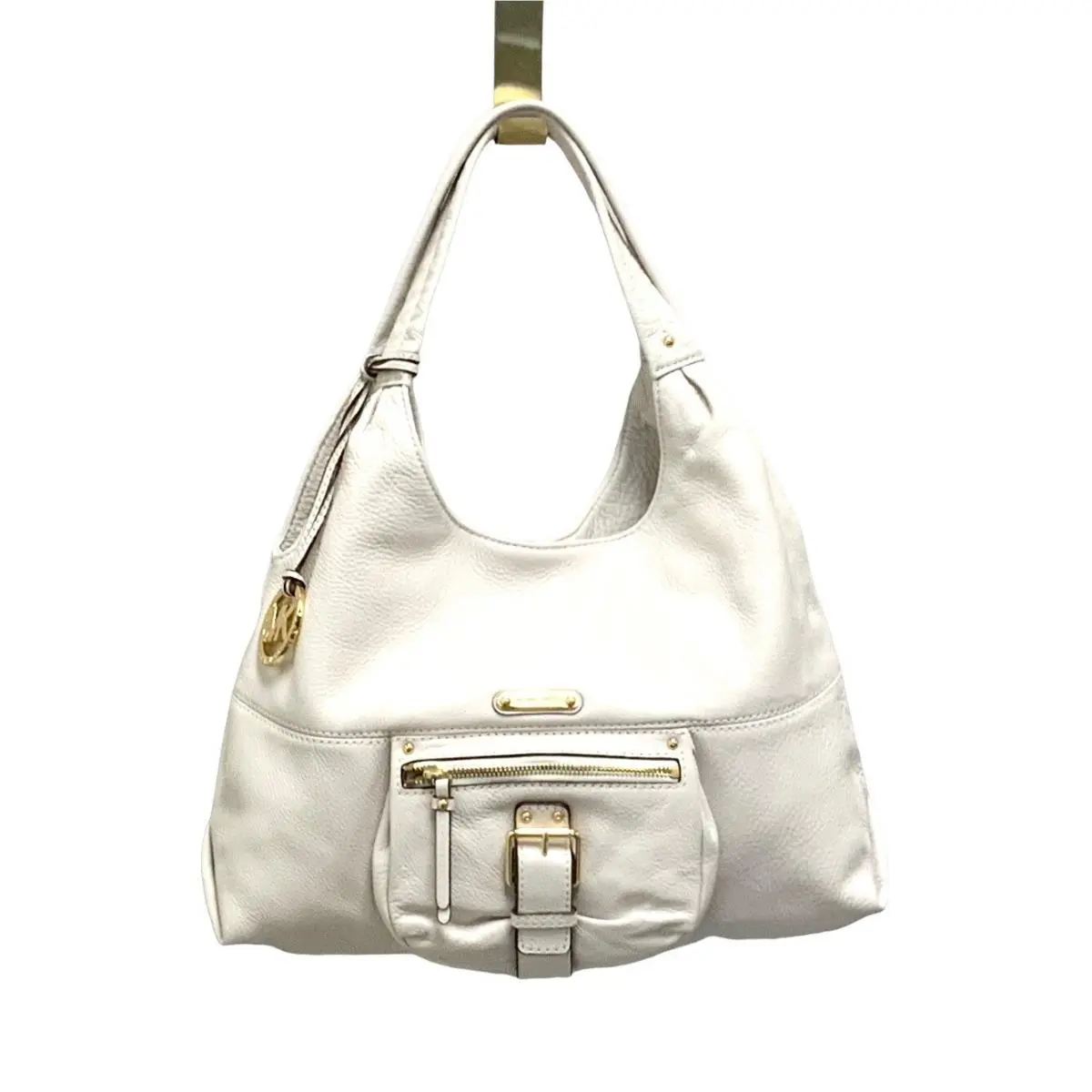 Michael Kors Austin Large Shoulder Tote Bag Purse White Vanilla Retails