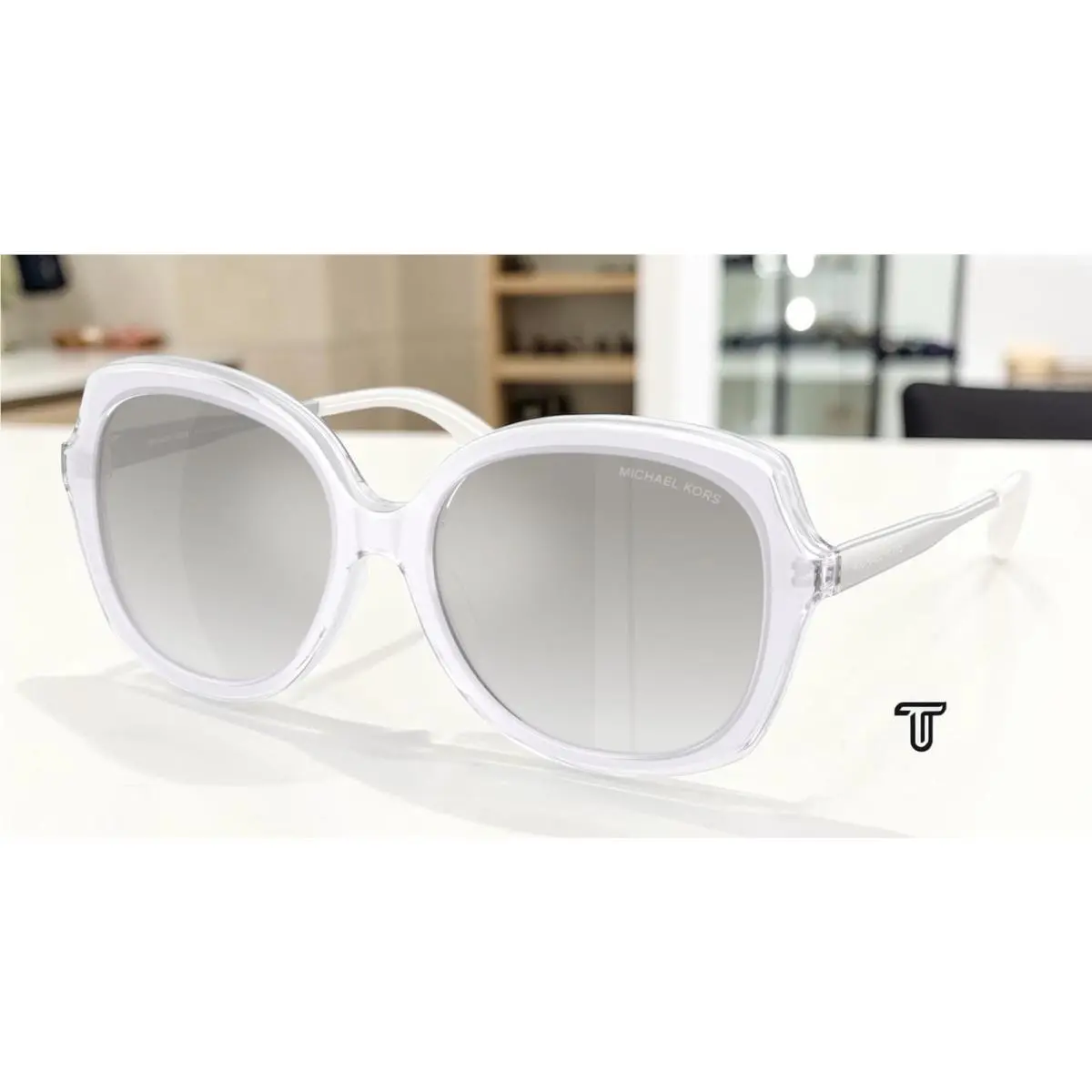 Michael Kors MK2273U 405201 Canary Islands White Grey Grad 55mm Women Sunglasses