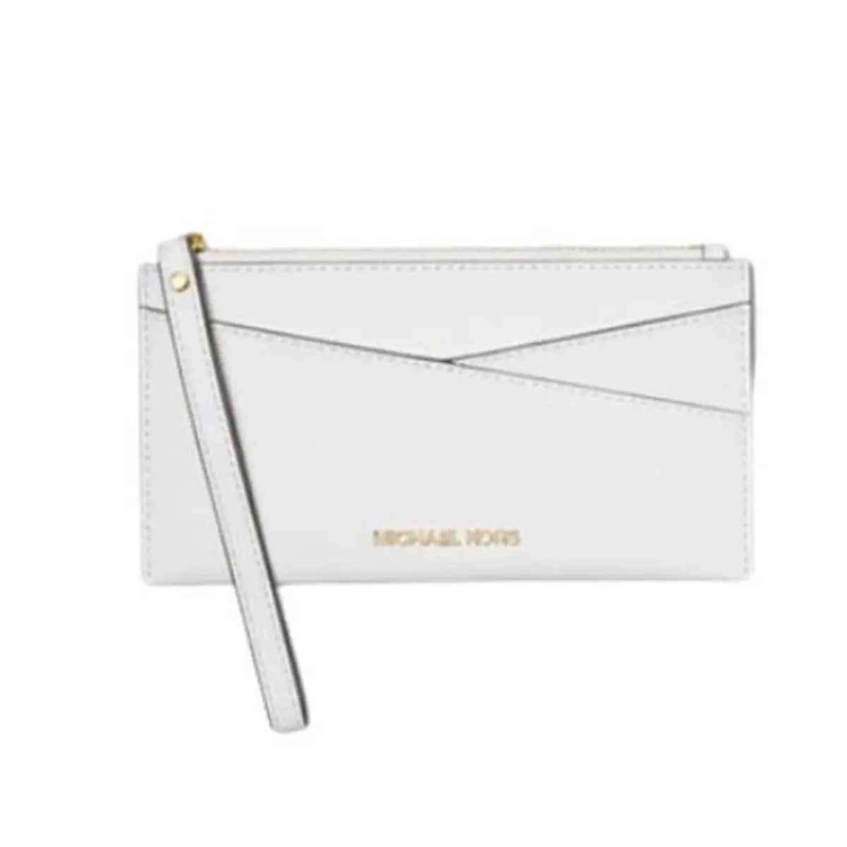 Jet Set Medium Logo Crossover Wristlet Optic White 35H1GTVW2L-085 by Michael Kors