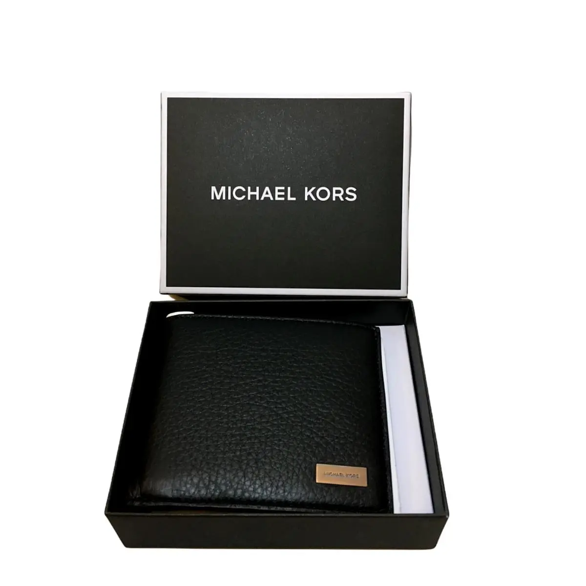 Men’s Stephen Black Leather Billfold Wallet Htf by Michael Kors