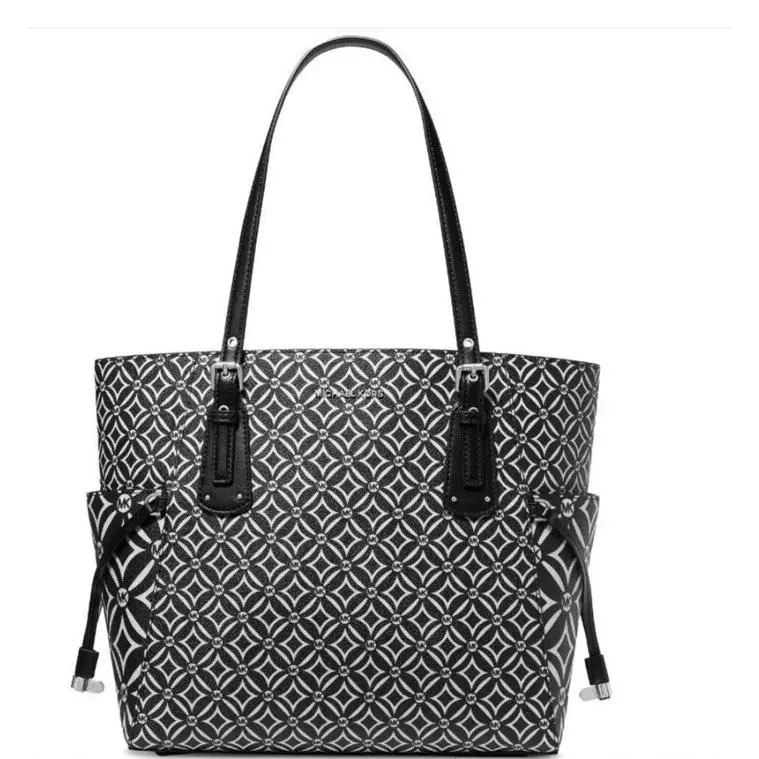 Voyager East West Tote • Black White Rare Beauty by Michael Kors