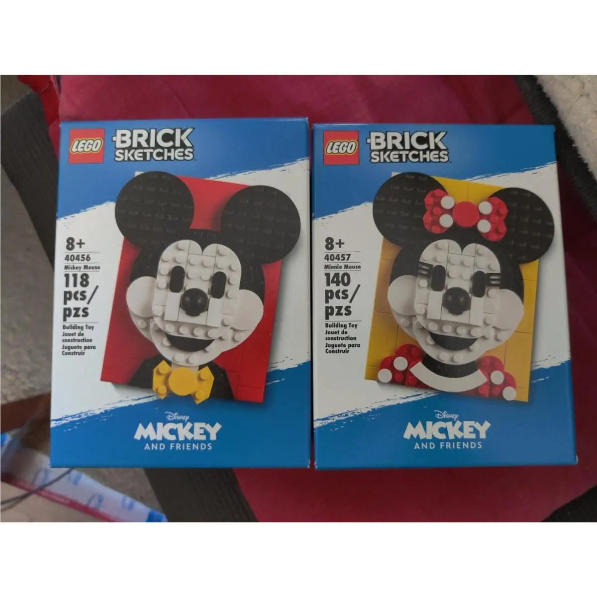 Lego Brick Sketches Disney Mickey 40456 and Minnie Mouse 40457