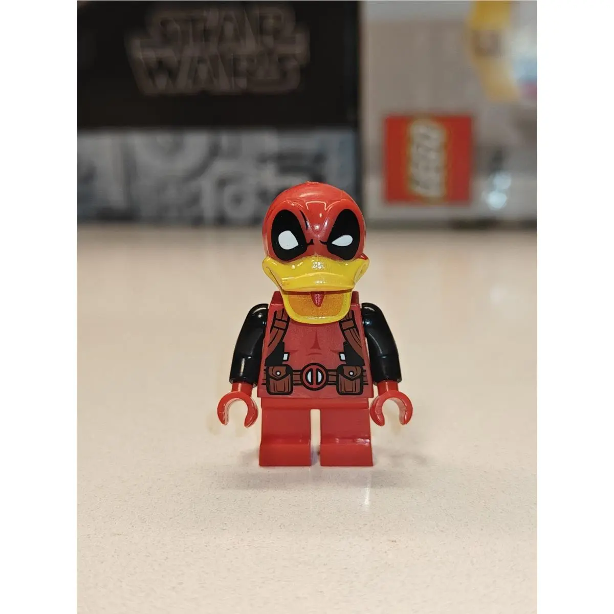 Marvel Deadpool Duck Exclusive Custom Lego Minifigure Sdcc Limited Edition