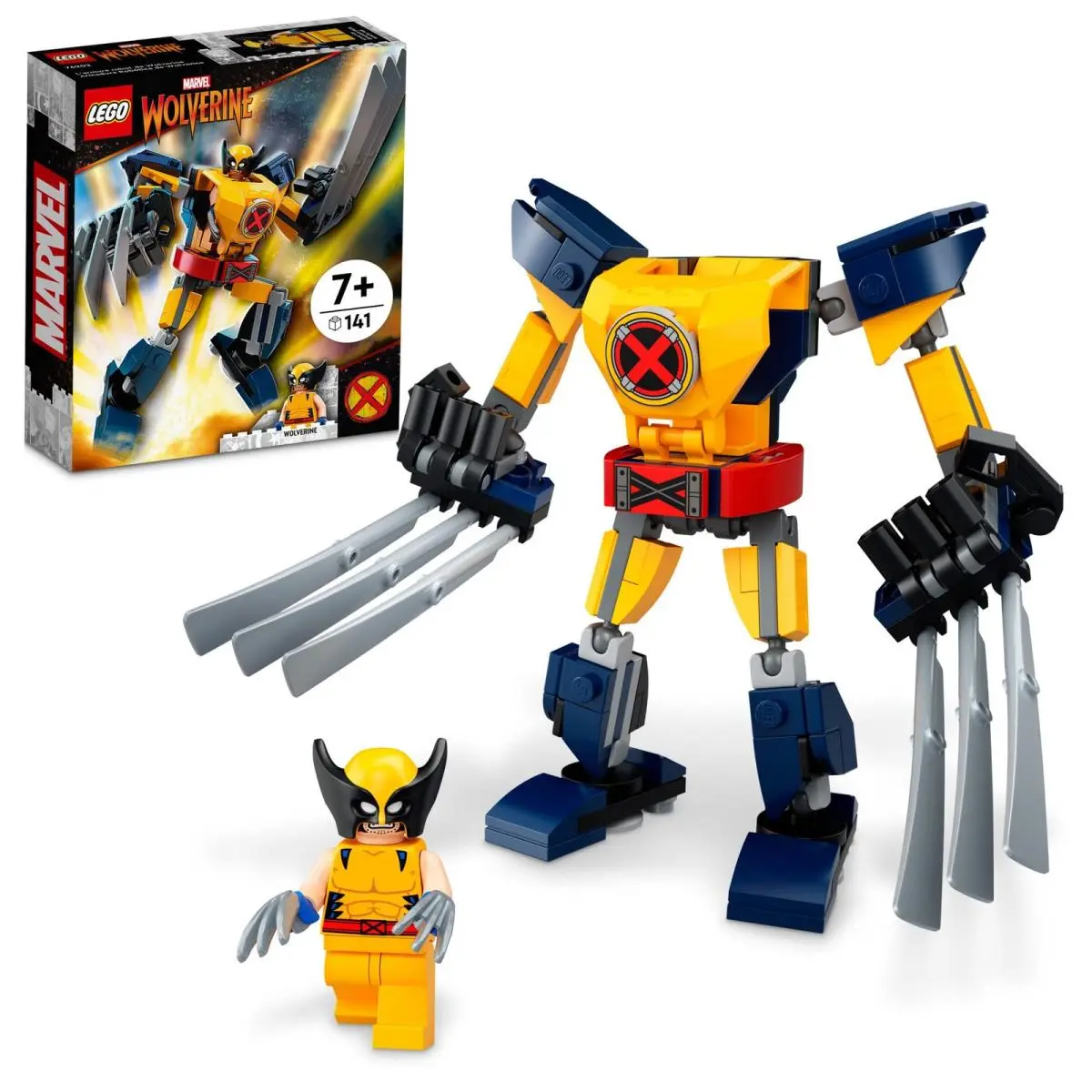 Lego Marvel Wolverine Mech Armor 76202 Building Kit Collectible Mech and Minifi