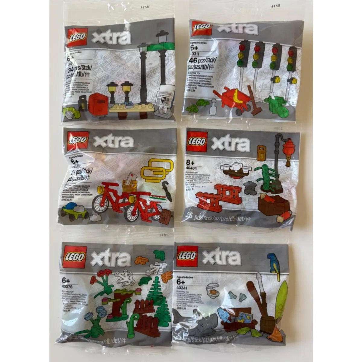6x - Lego Xtra - Sets 40311 40312 40313 40341 40464 40376 Lot