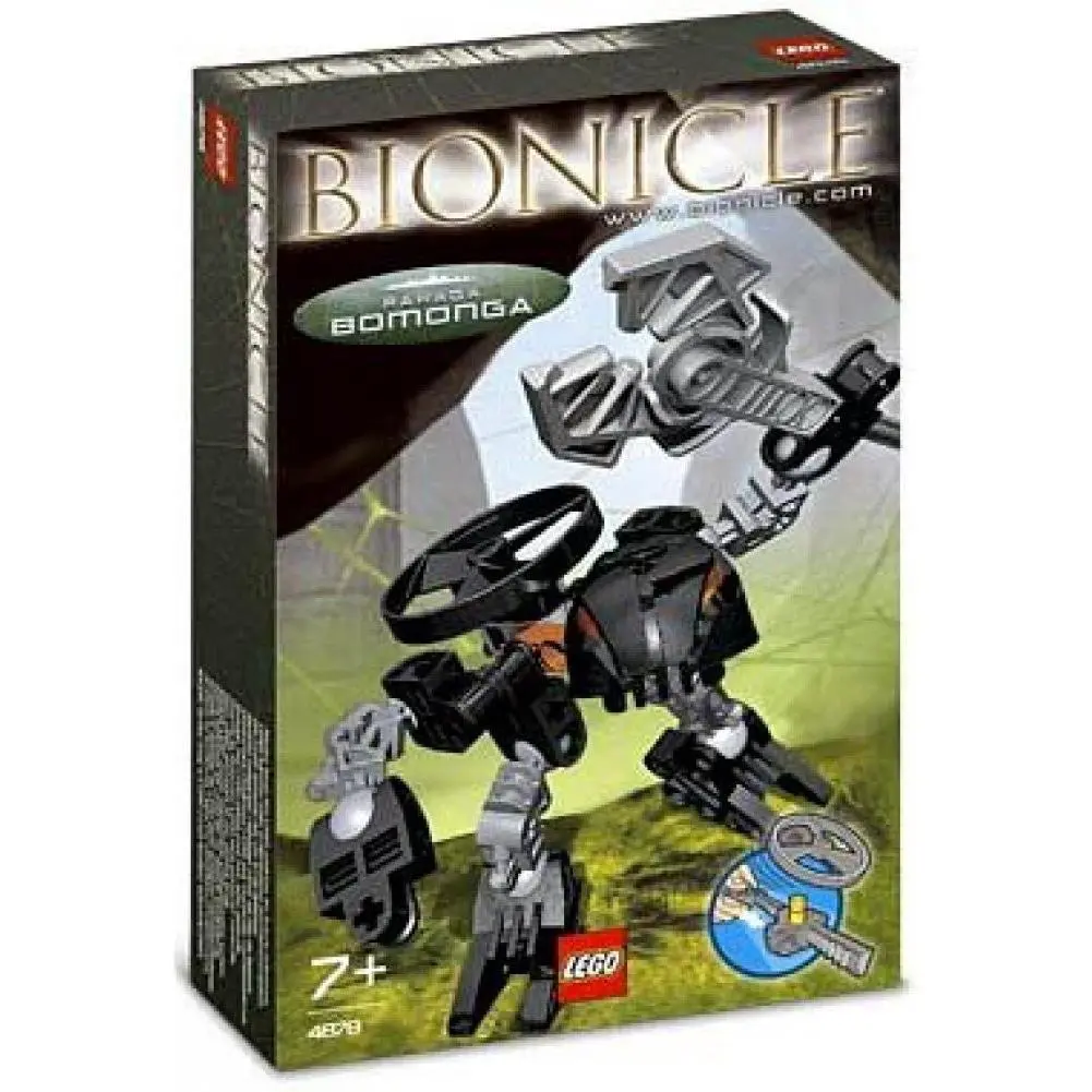 Lego Bionicle Rahaga Mini Figure Set 4878 Bomonga Black