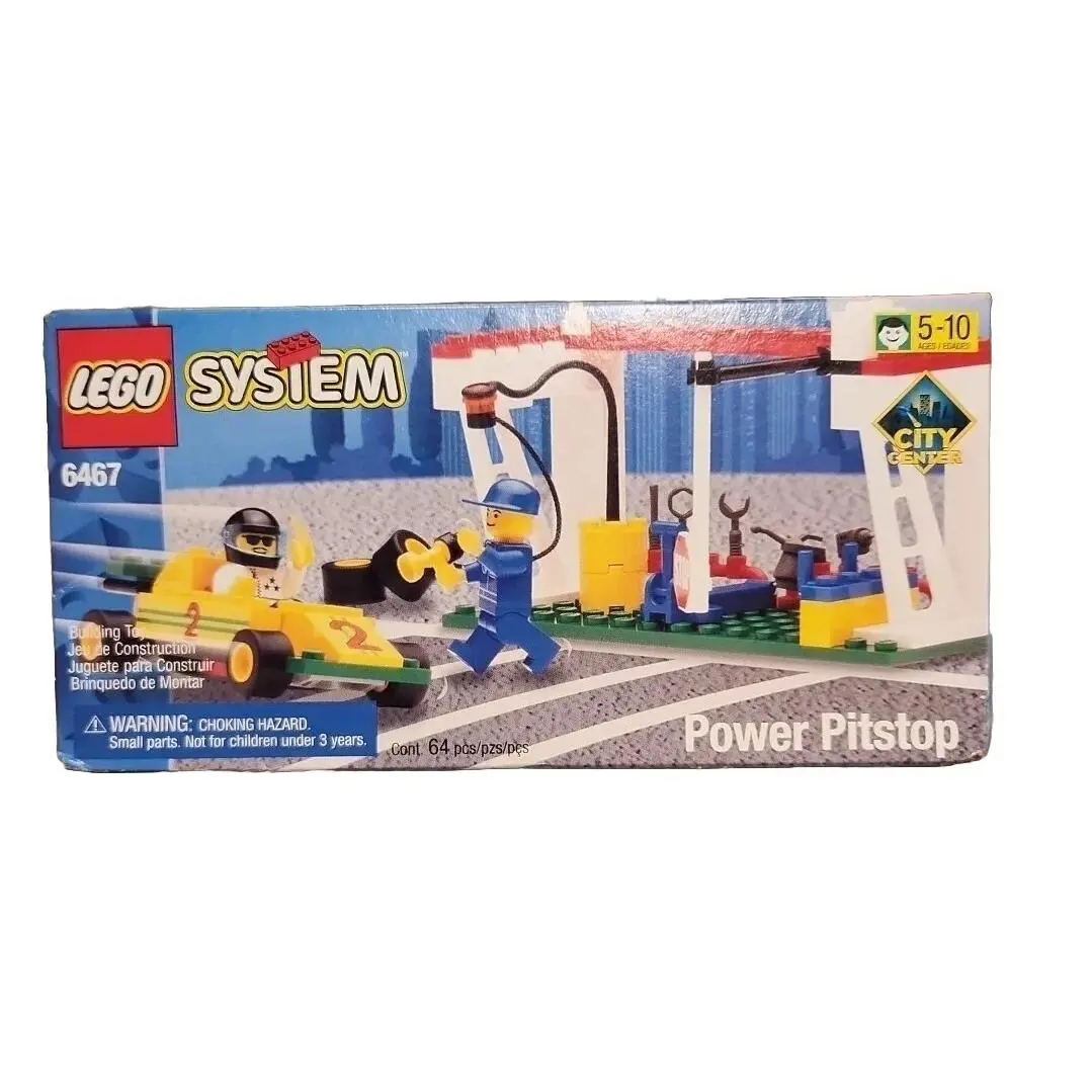 Lego 6467 Town Jr. Race Power Pitstop - 64 Pieces