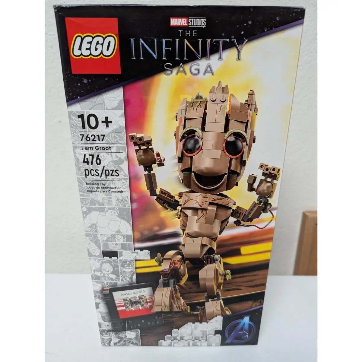 Lego Marvel Super Heroes 76217 I am Groot 476 Piece Retired Set