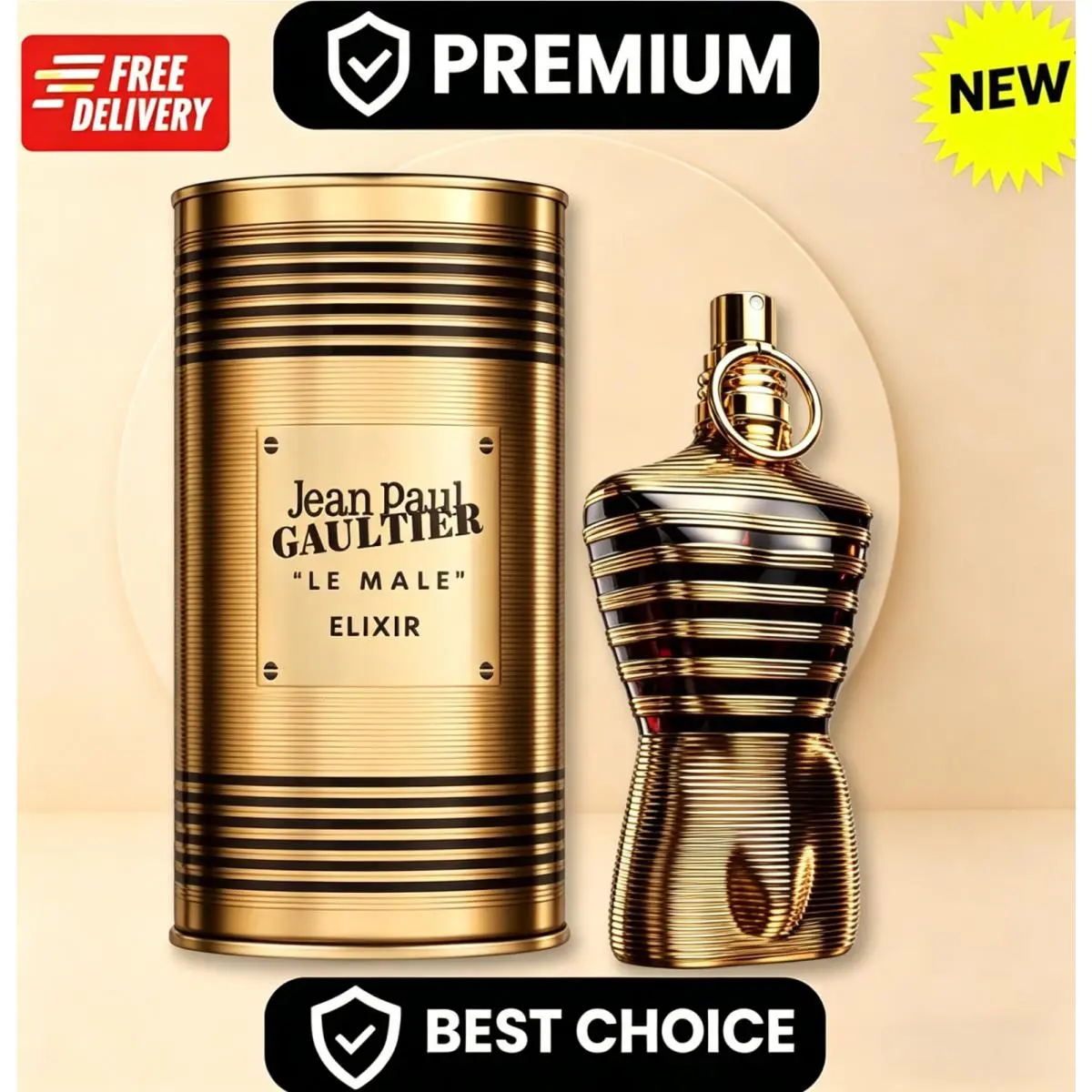 Box Jean Paul Gaultier Le Male Elixir Eau De Parfum 125ml/4.2oz Spray