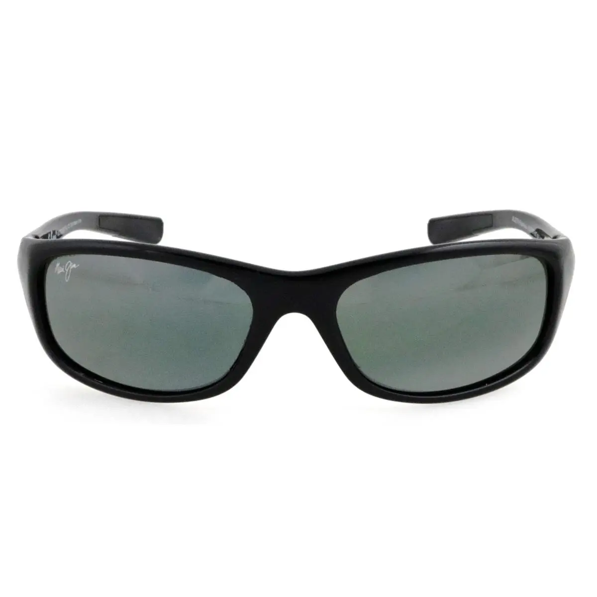Maui Jim Kipahulu MJ279-02 59mm Glossy Black Square Wrap Sunglasses Italy