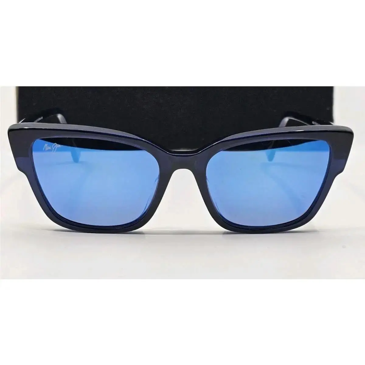 Maui Jim 884-03 Sunglasses Kou Cat Eye Blue Polarized Blue Hawaii Lens