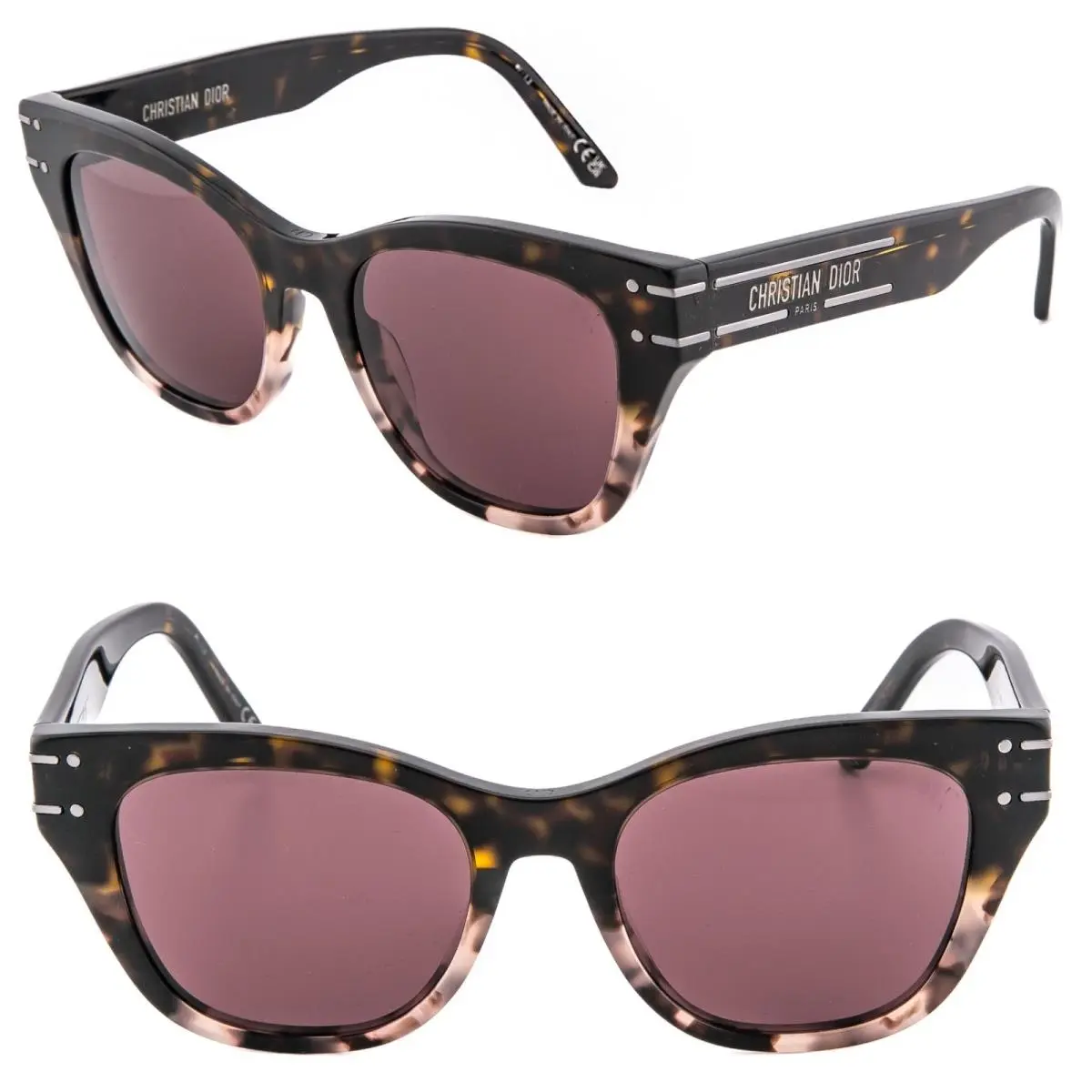Christian Dior Signature Red Havana Diorsignature B4I Cat Sunglass CD40158I