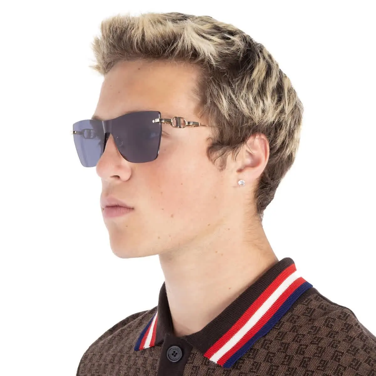 CD Chain M3U Blue Shield Ladies Sunglasses CD40162U 10V 00 CD40162U 10V 00 by Dior