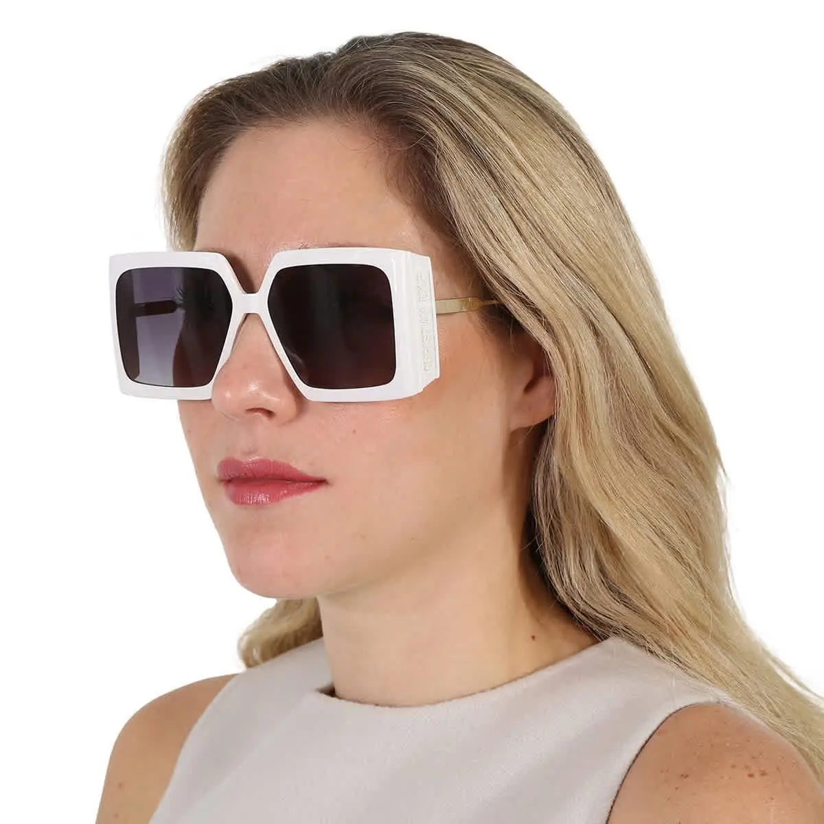 Dior Diorsolar Grey Square Ladies Sunglasses CD40039U 25B 59 CD40039U 25B 59