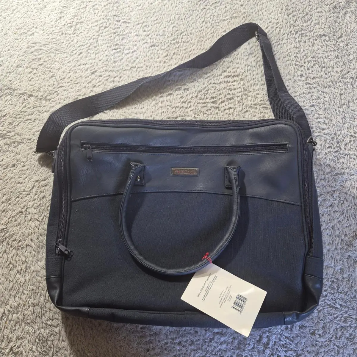 Christian Dior Fahrenheit Getaway Bag F314430000 Mens Black Canvas Briefcase