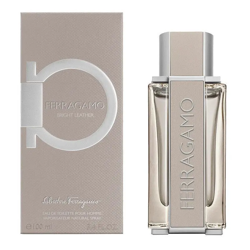 Bright Leather Men 3.4 oz 100 ml Edt Spray by Salvatore Ferragamo