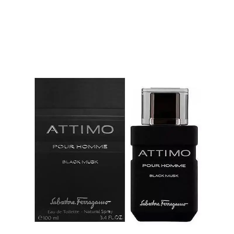 Attimo Black Musk Pour Homme  3.4 Oz- 100ml Edt /nib /rare by Salvatore Ferragamo