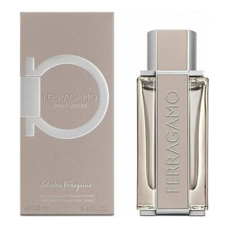 Bright Leather Men 3.4 oz 100 ml Eau De Toilette Spray by Salvatore Ferragamo