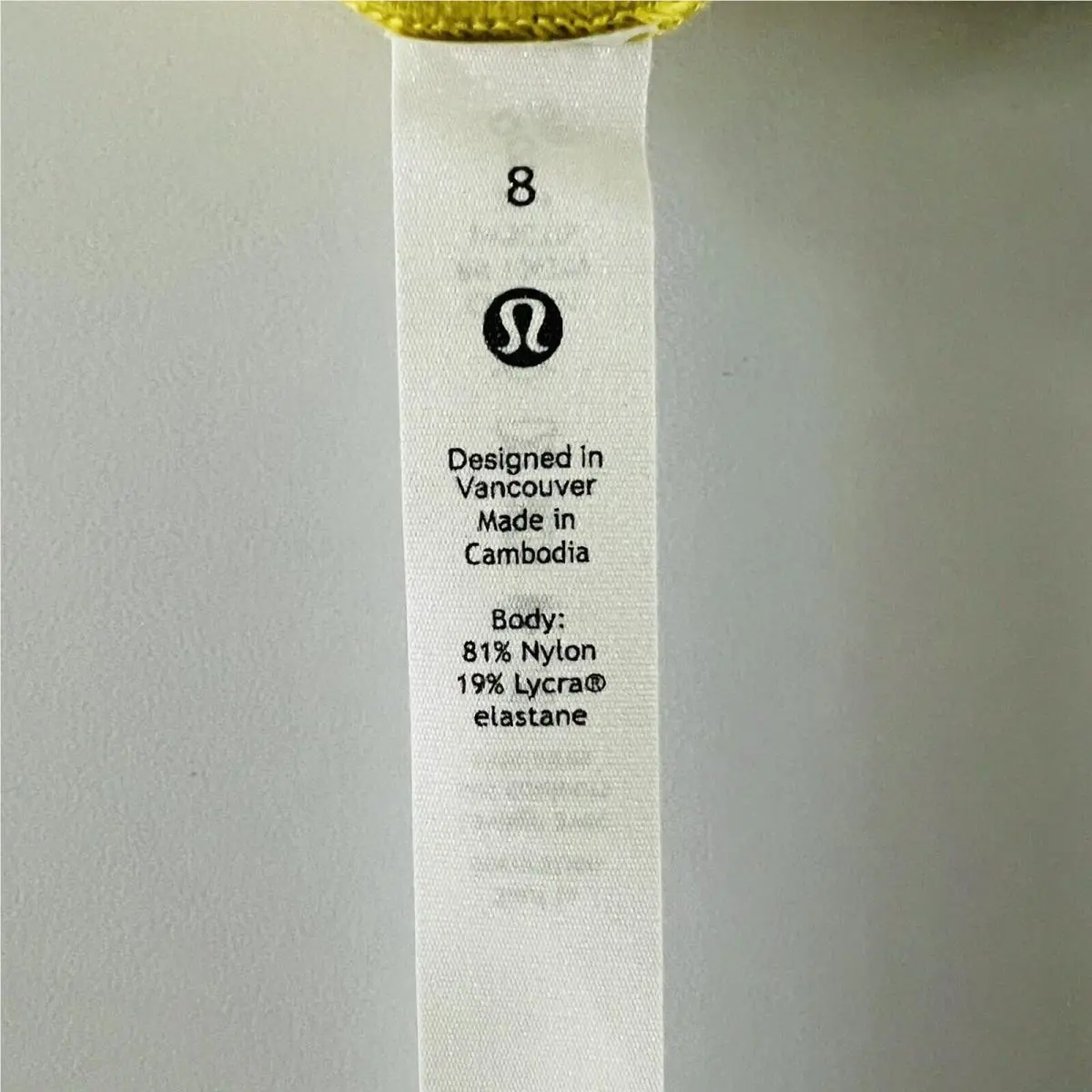 Lululemon clothing - Yellow 3