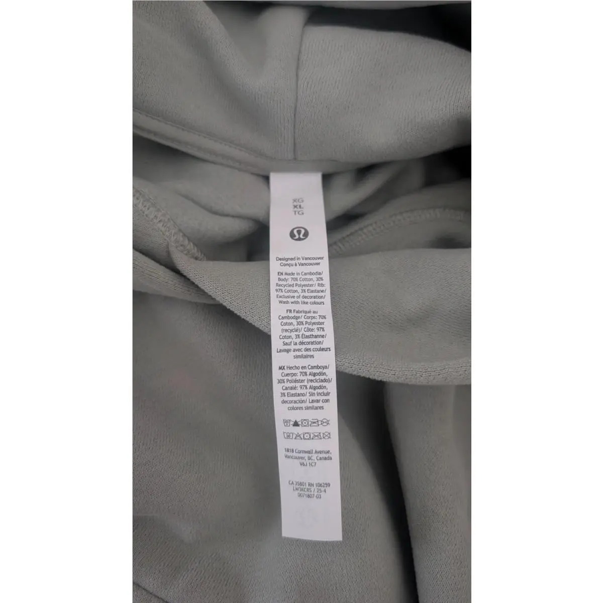 Lululemon clothing - Fog Green 2