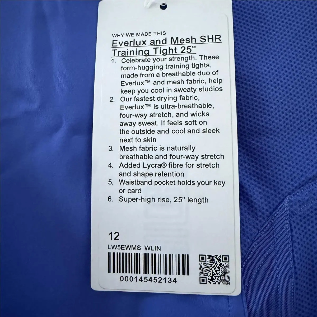 Lululemon clothing - LW5EWMS - LW5EWMS - Blue 2