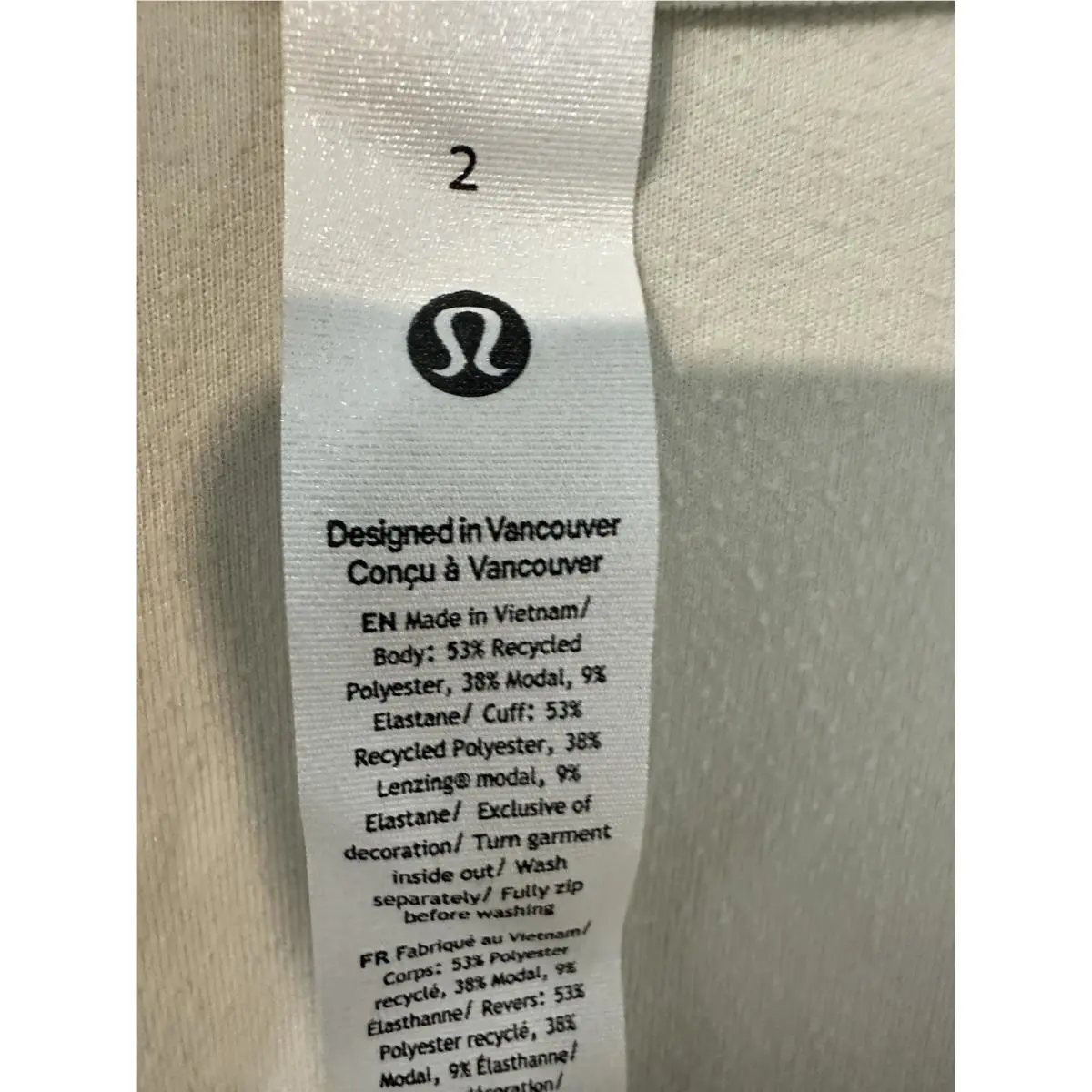 Lululemon clothing - Lululemon Brushed Softstreme - Brushed Softstreme - Bone 1