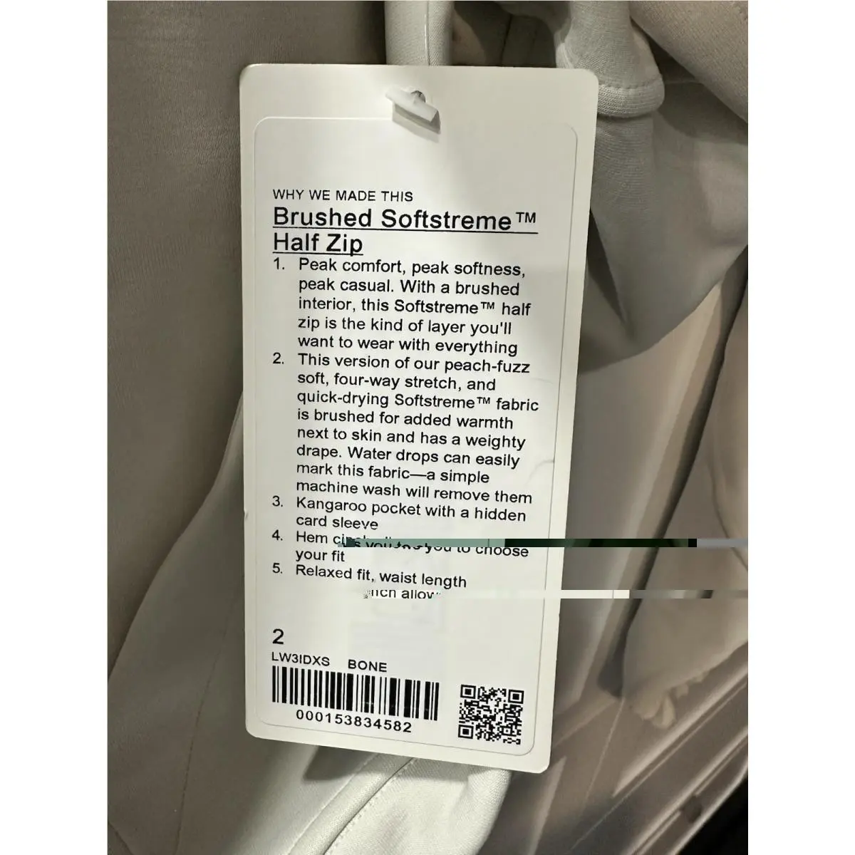 Lululemon clothing - Lululemon Brushed Softstreme - Brushed Softstreme - Bone 4
