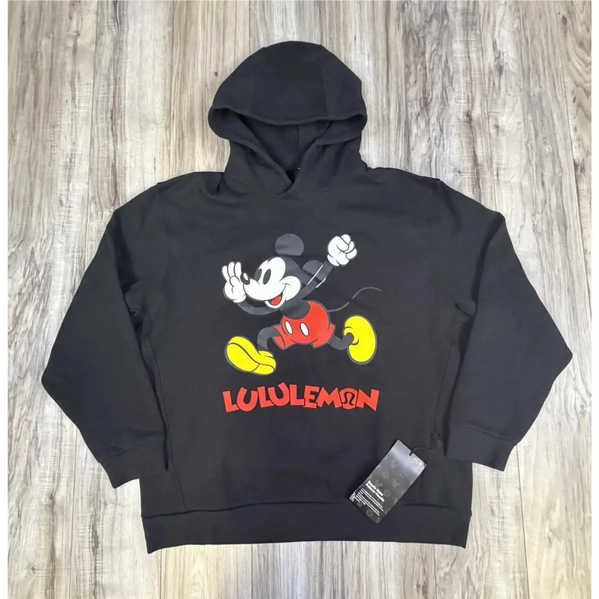 Lululemon x Disney Steady State Pullover Hoodie Black Mickey Mouse Large
