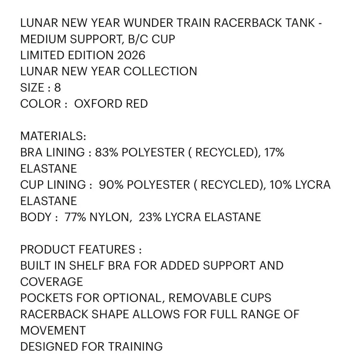 Lululemon clothing - lululemon Wunder Train Racerback Tank - LW1FOJS - Red 5