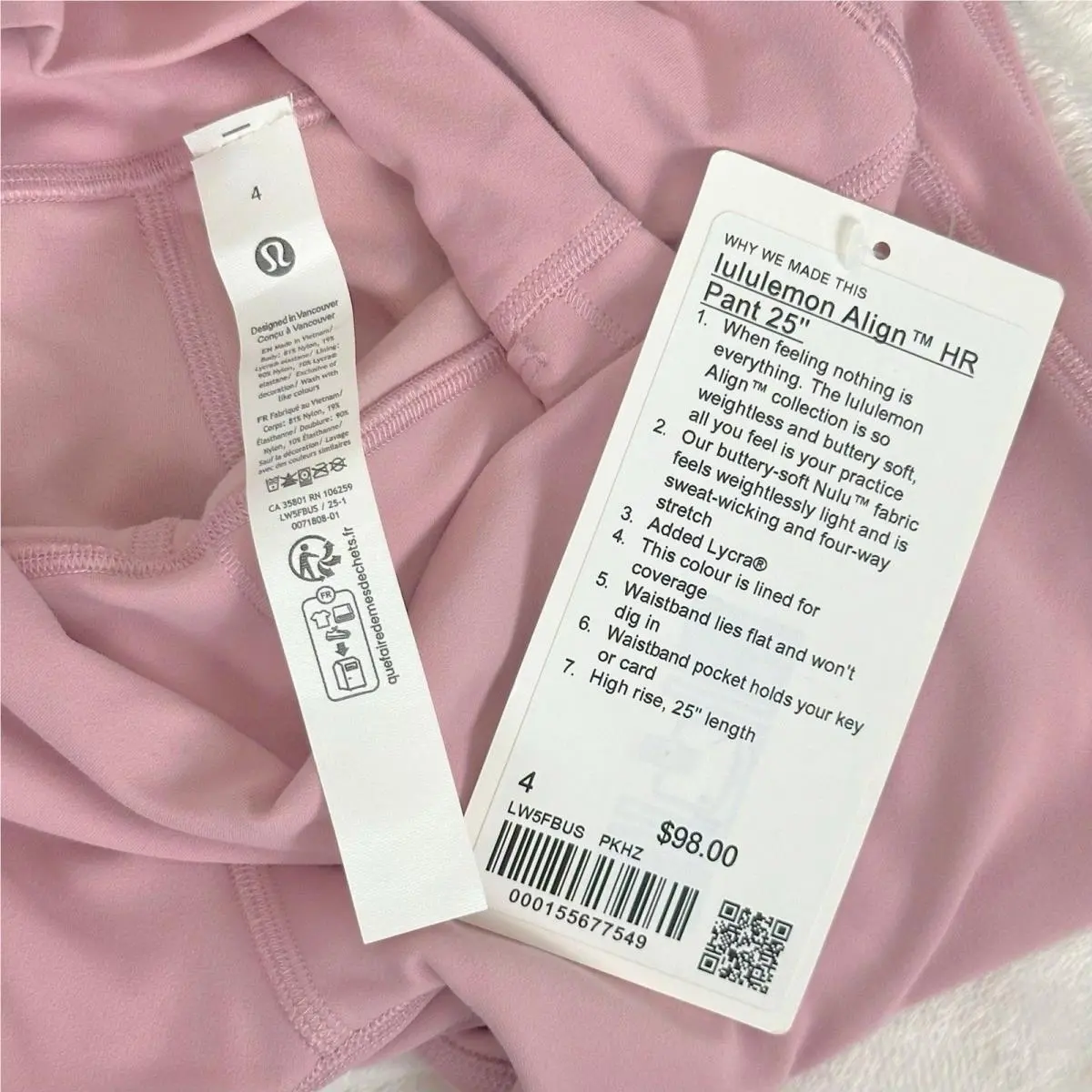 Lululemon clothing - Pink 5