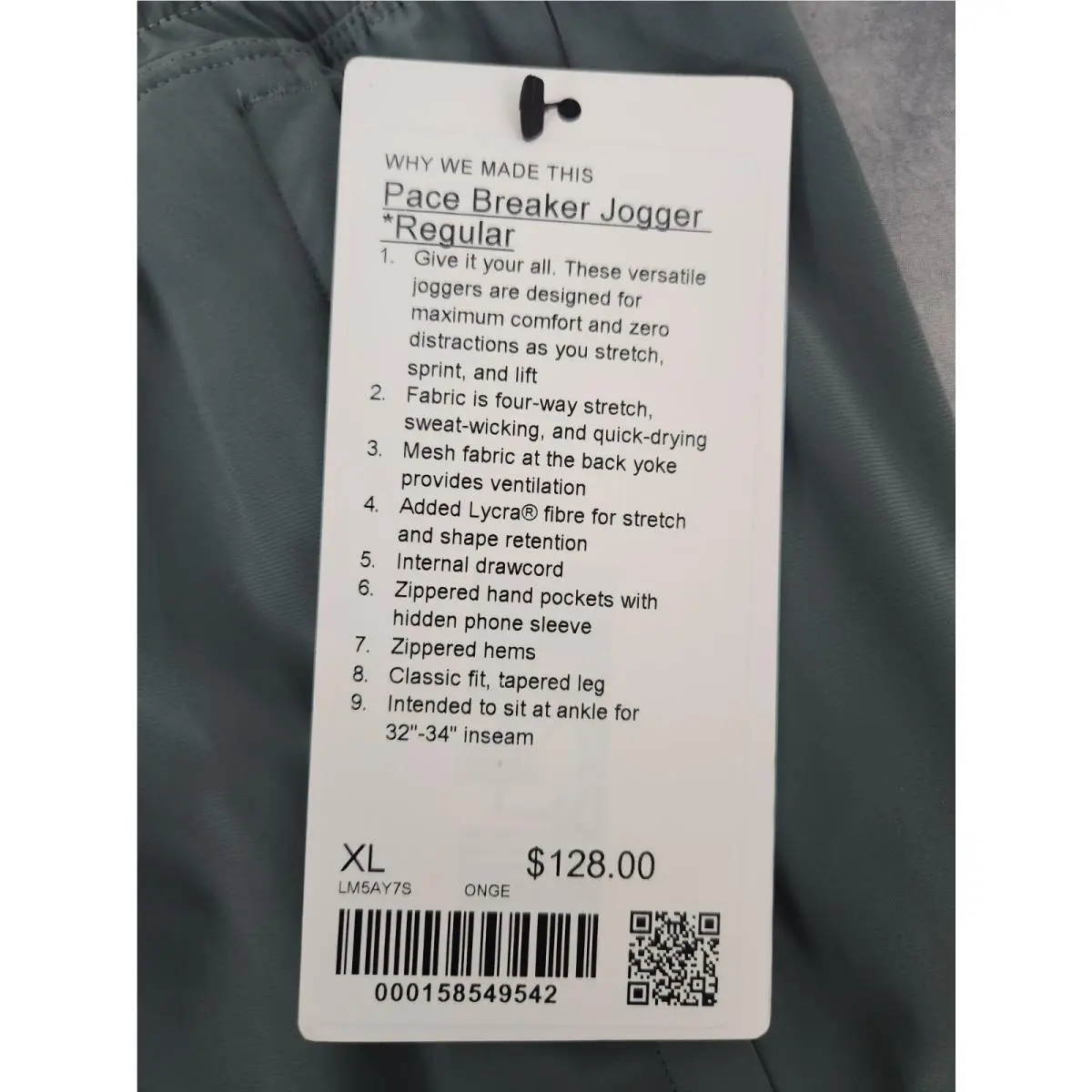 Lululemon clothing - Onyx Grey 2